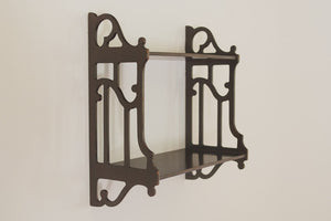 Vintage Carved Walnut Shelves