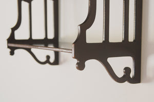 Vintage Carved Walnut Shelves