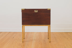 Campaign Trunk Side Table