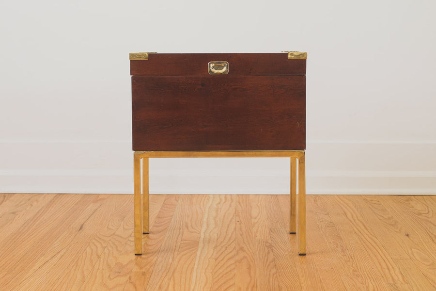 Campaign Trunk Side Table