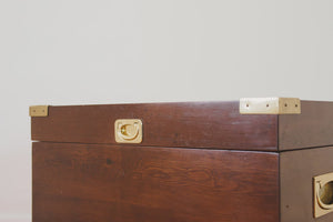 Campaign Trunk Side Table