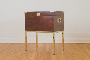 Campaign Trunk Side Table