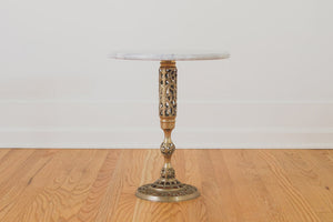 Marble & Brass Side Table