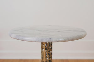 Marble & Brass Side Table