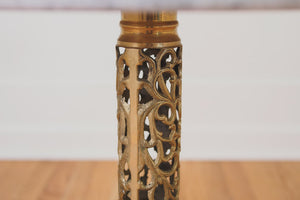 Marble & Brass Side Table