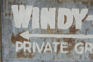Vintage Camp Grounds Sign