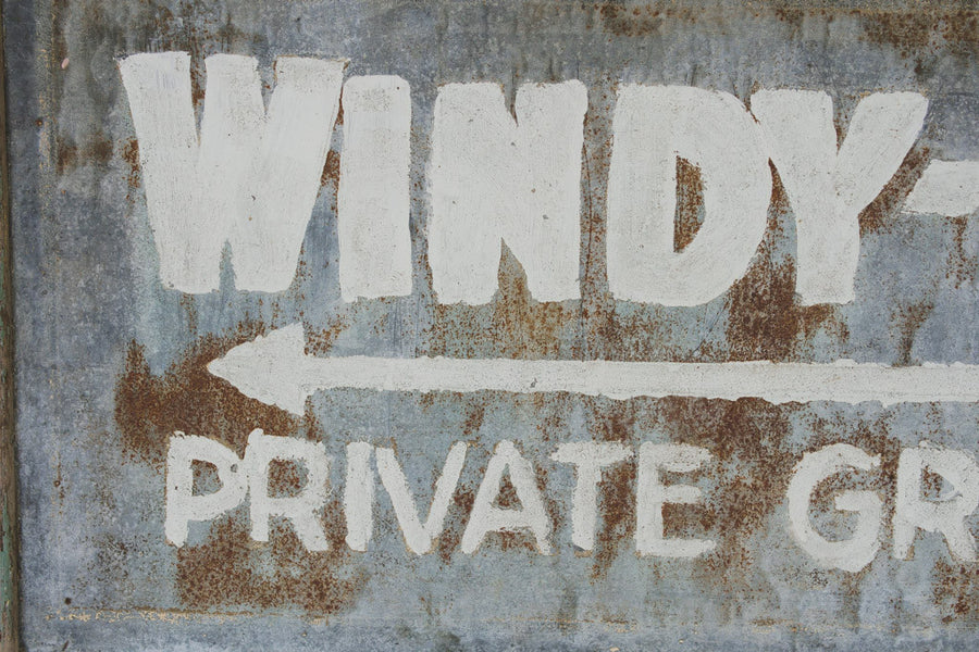 Vintage Camp Grounds Sign