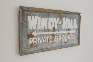 Vintage Camp Grounds Sign