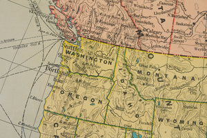 1939 North America Map