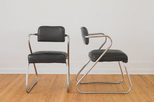 Chrome Deco Z Chairs