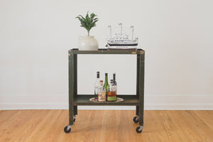 Steel Industrial Bar Cart