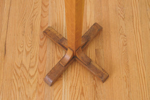 Oak & Brass Coat Rack