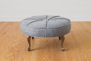 Wool & Brass Ottoman