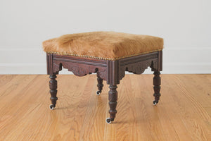 Deer Hide Ottoman