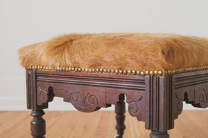 Deer Hide Ottoman