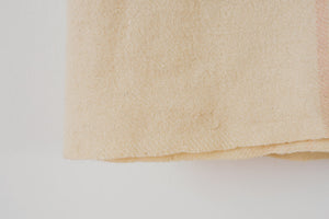Vintage Cream Wool Blanket