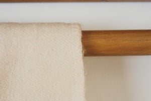 Vintage Cream Wool Blanket
