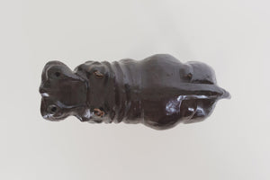 Vintage Leather Hippopotamus