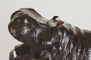Vintage Leather Hippopotamus