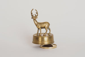 Brass Stag Music Box