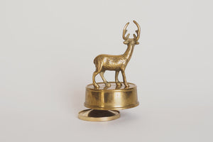 Brass Stag Music Box