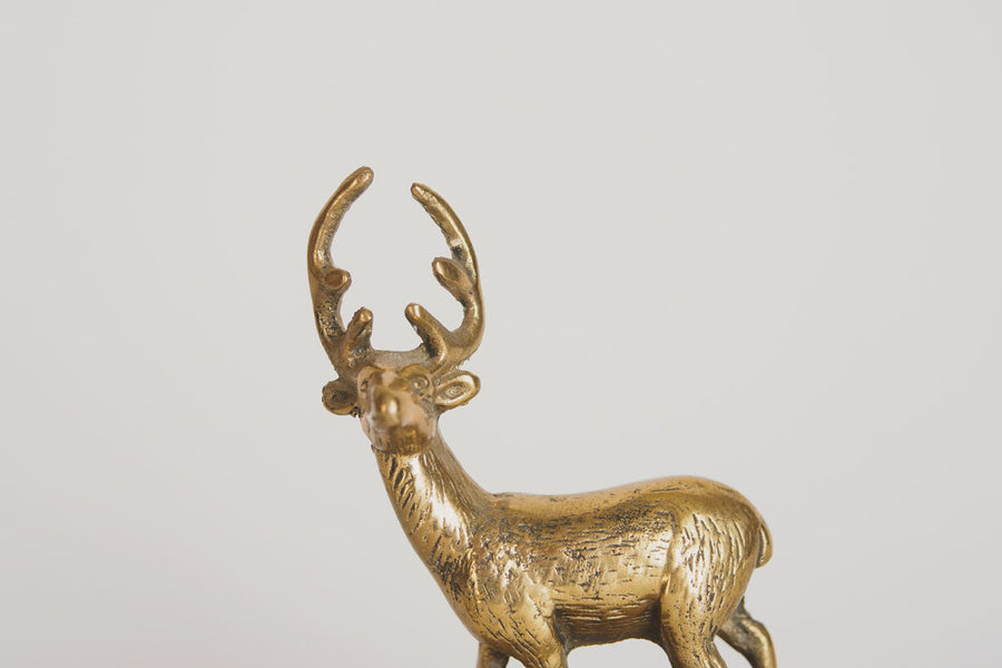 Brass Stag Music Box