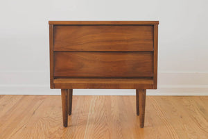 MCM Walnut Nightstand