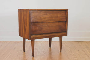 MCM Walnut Nightstand