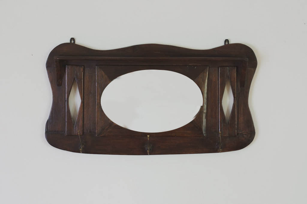 Vintage Mirrored Coat Rack