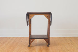 Antique Wood Bar Cart