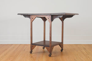 Antique Wood Bar Cart