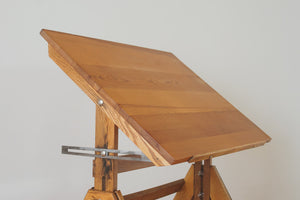Vintage Oak Drafting Table