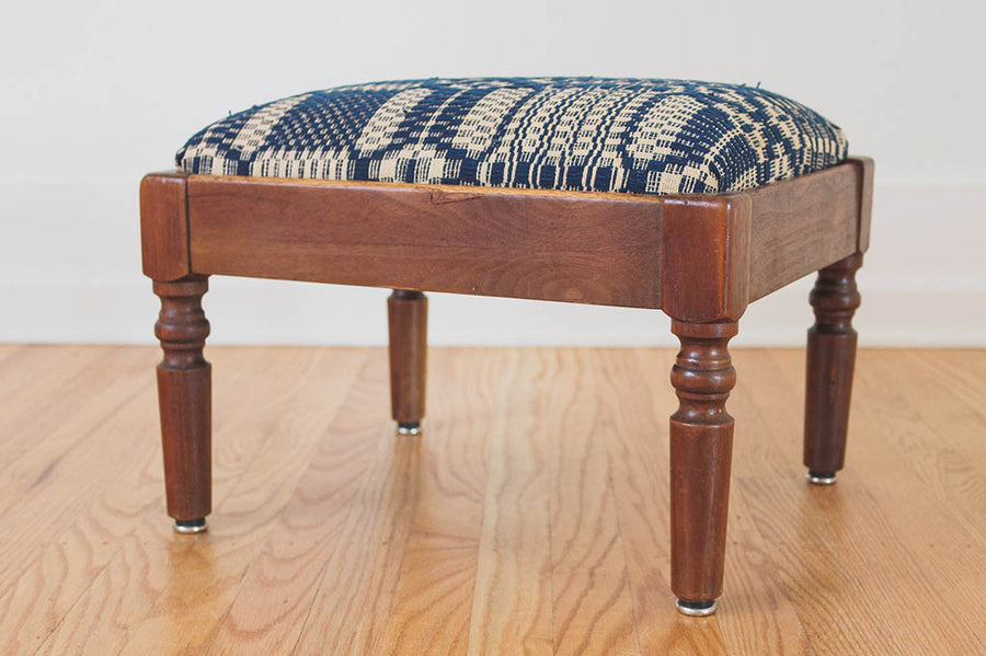 Vintage Woven Ottoman