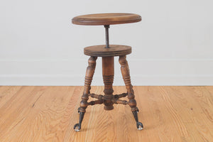 Vintage Clawfoot Piano Stool