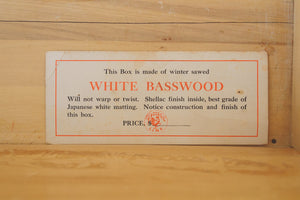 Vintage Basswood Trunk