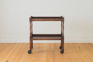 English Oak Bar Cart