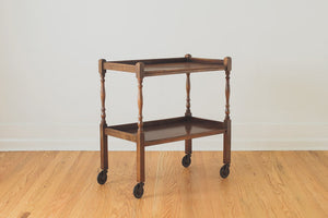 English Oak Bar Cart