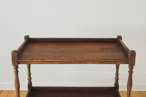 English Oak Bar Cart
