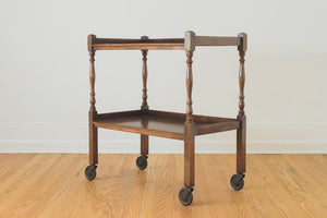 English Oak Bar Cart