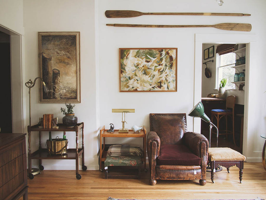 Gold Deco Floor Lamp