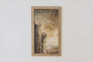 Vintage Seagull Oil Painting
