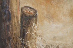 Vintage Seagull Oil Painting