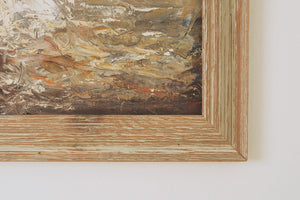 Vintage Seagull Oil Painting