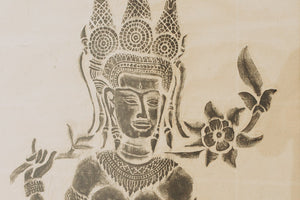 Vintage Thai Temple Rubbing