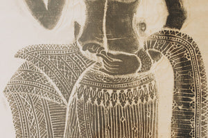 Vintage Thai Temple Rubbing