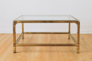 Brass & Glass Coffee Table