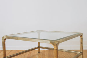Brass & Glass Coffee Table