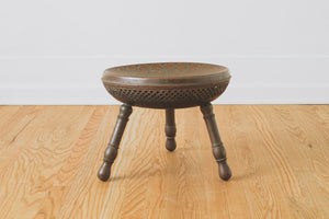 Carved Brass Ottoman