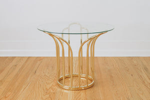 Brass & Glass Side Table