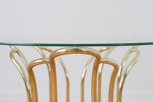Brass & Glass Side Table